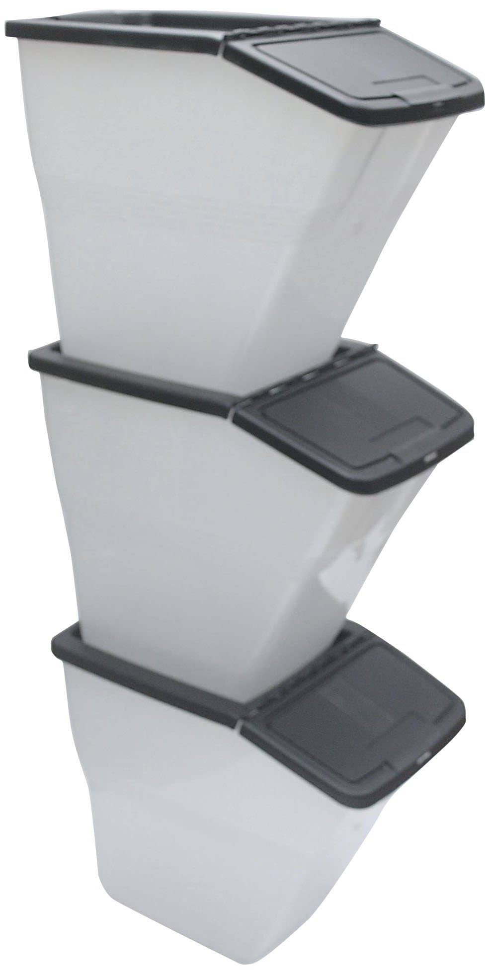 CBBL-32 Stackable Bins with Hinged Lids, 32-Quart