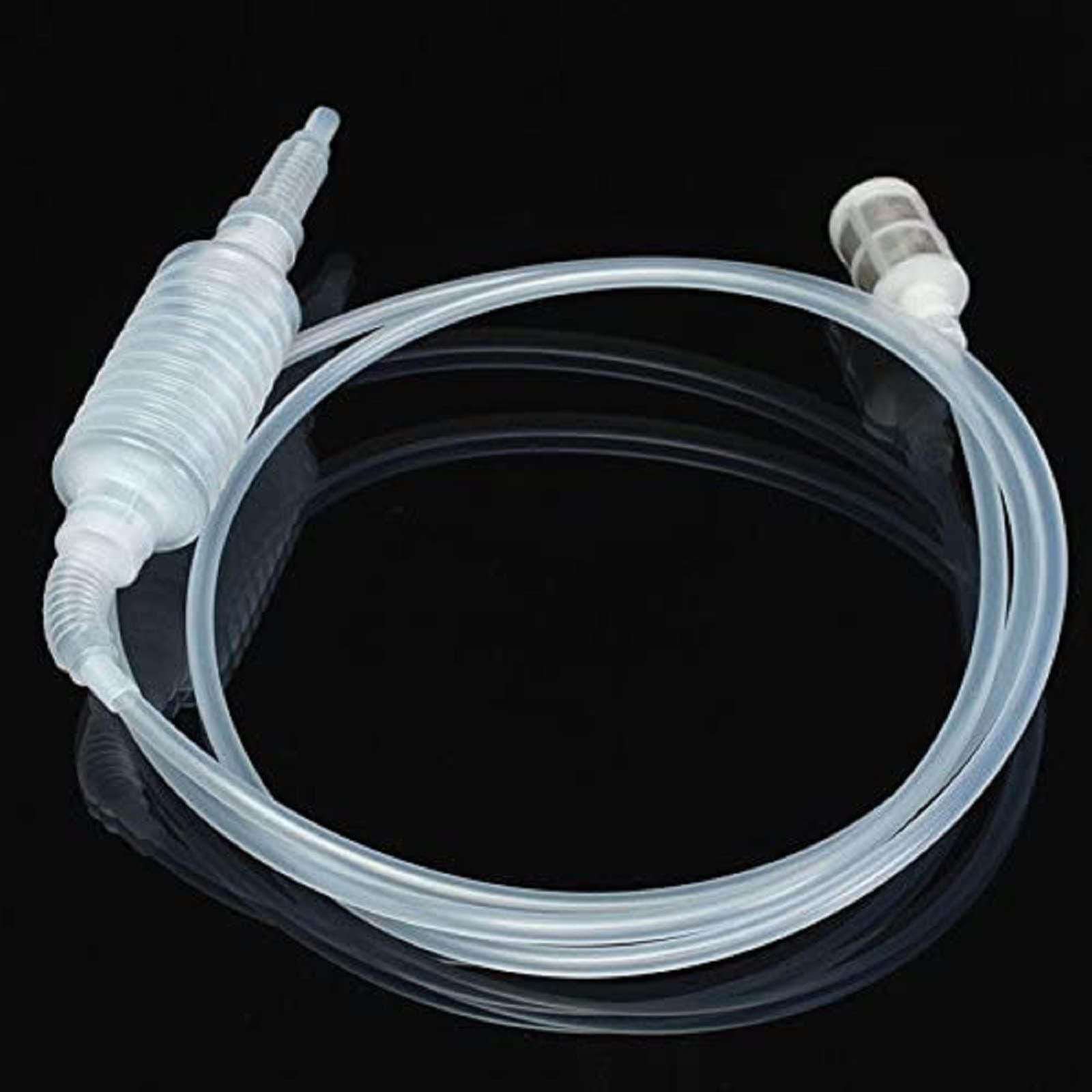 Syphon Pump, Syphon Tube, 1.9m Siphon Tube Anti Blocking Filter Cartridge Siphon with Pre Filter Tube Wine Making Tool Reusable, Fuel Pump, for Wine Beer Making Home Brew Equipment