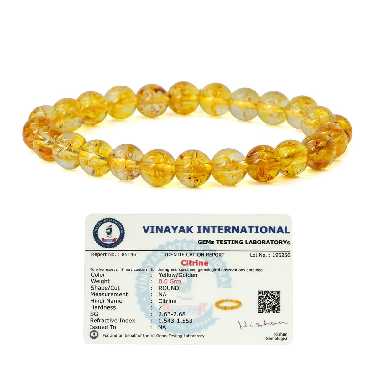 Reiki Crystal Products Unisex Adult Natural Semi Precious, Stone Bracelet, Crystal Stone 8mm Beads Bracelet Round Shape for Reiki Healing and Crystal Healing Chakra Stones