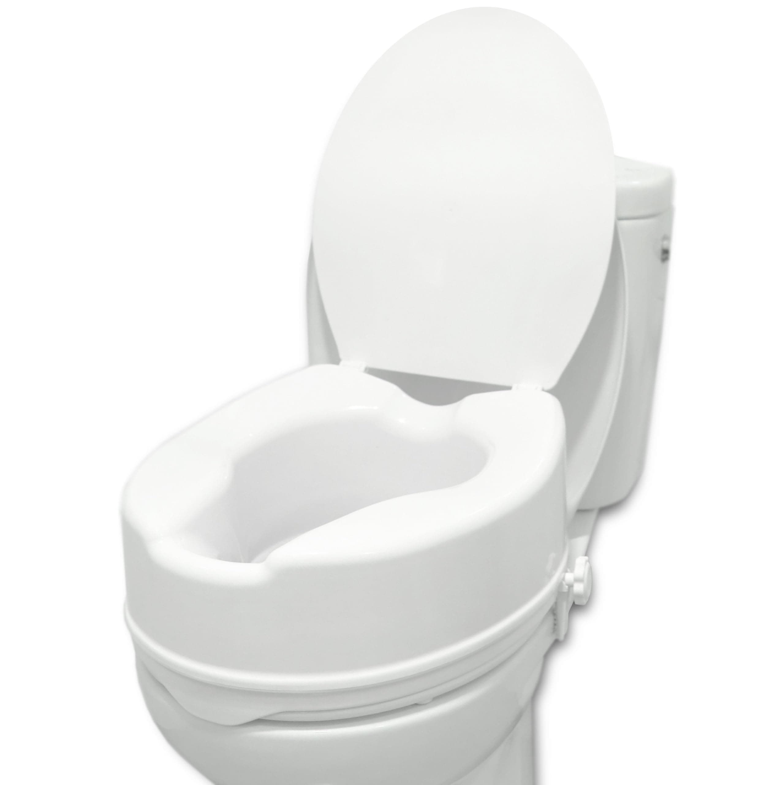 PEPE Mobility Adult Toilet Riser 15 cm Toilet Raised Toilet Seat for Elderly People Disabled Toilet Seat Toilet Risers Toilet Lift Toilet Lift with Lid