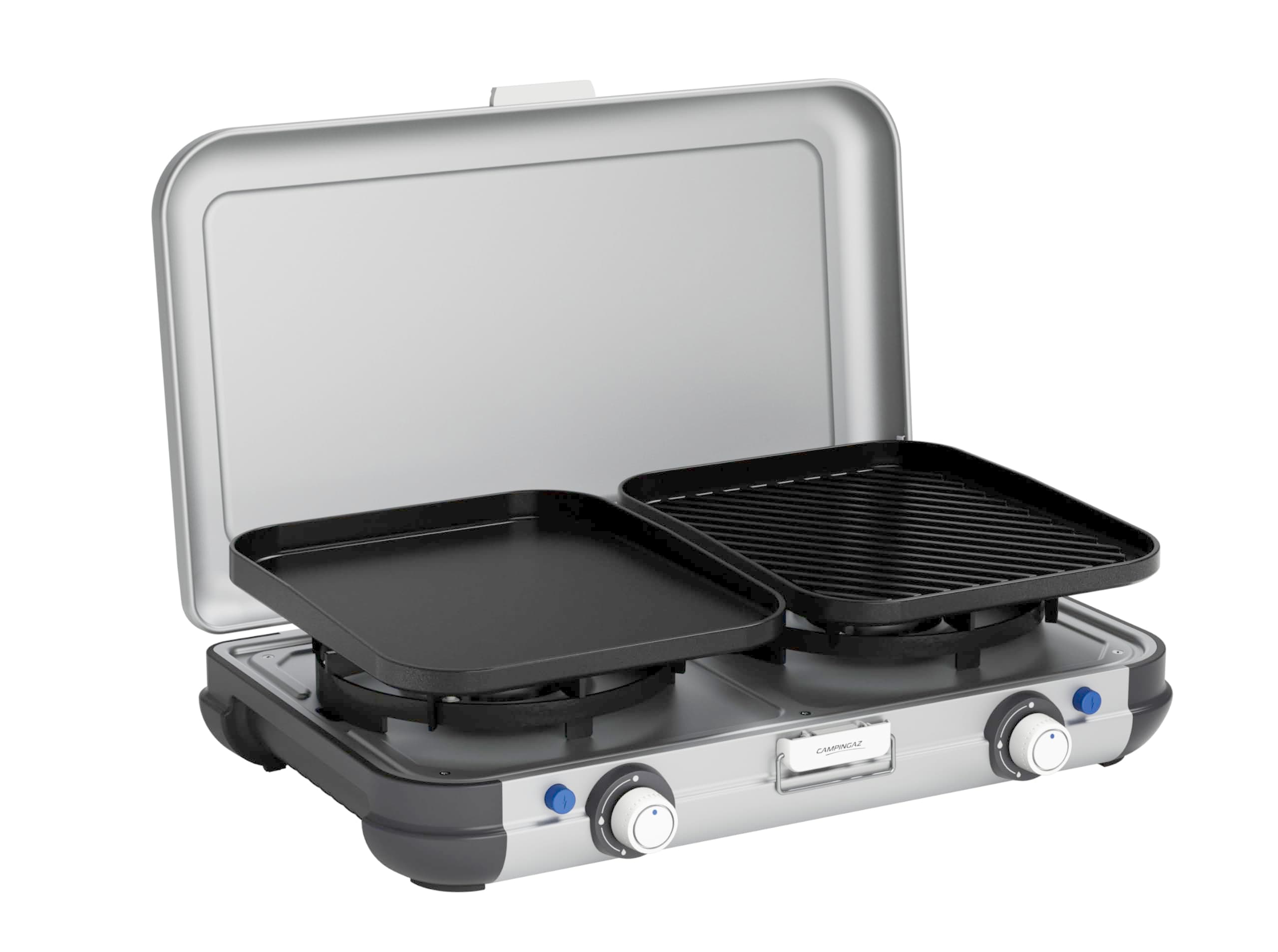 Camping Kitchen 2 Camping Stove | 2 x 2000 Watts | 2-Burner Gas Stove with removable pan Supports | portable & compact