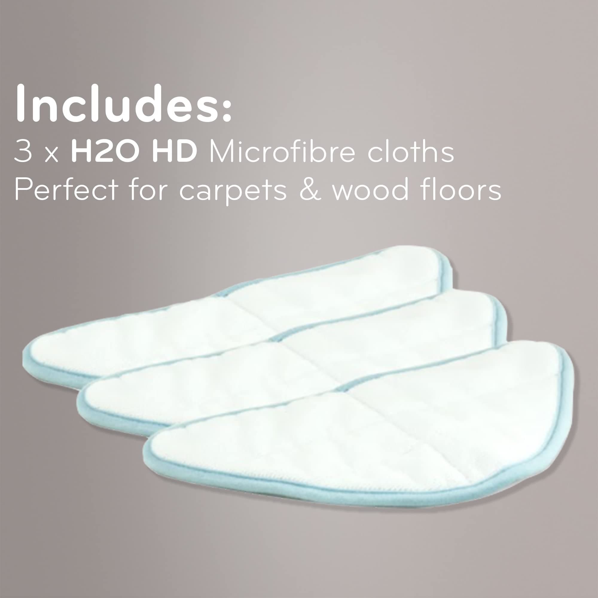 H2O HD - Microfibre Replacement Cloths - Pack of 3