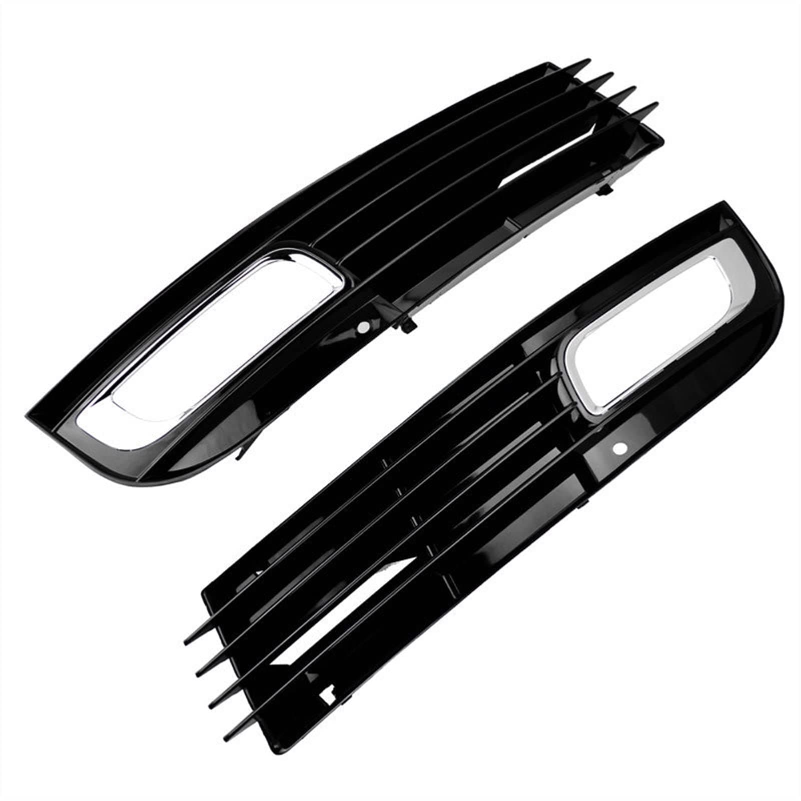 Bezels Lamp Trims 1pair Car Front Fog Lamp Grille For Audi A8 D3 2008 2009 2010 Fog Lamp Frame Front Bumper Fog Lamp Frame Grille 4E0807681 4E0807682 Fog Light Grille