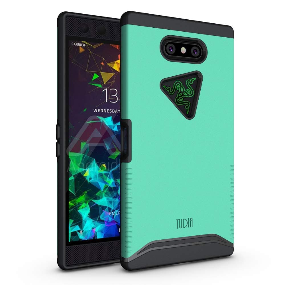 Razer Phone 2 Case, TUDIA [Merge Series] Dual Layer Heavy Duty Extreme Drop Protection/Rugged Phone Case for Razer Phone 2 [2018] (Mint)