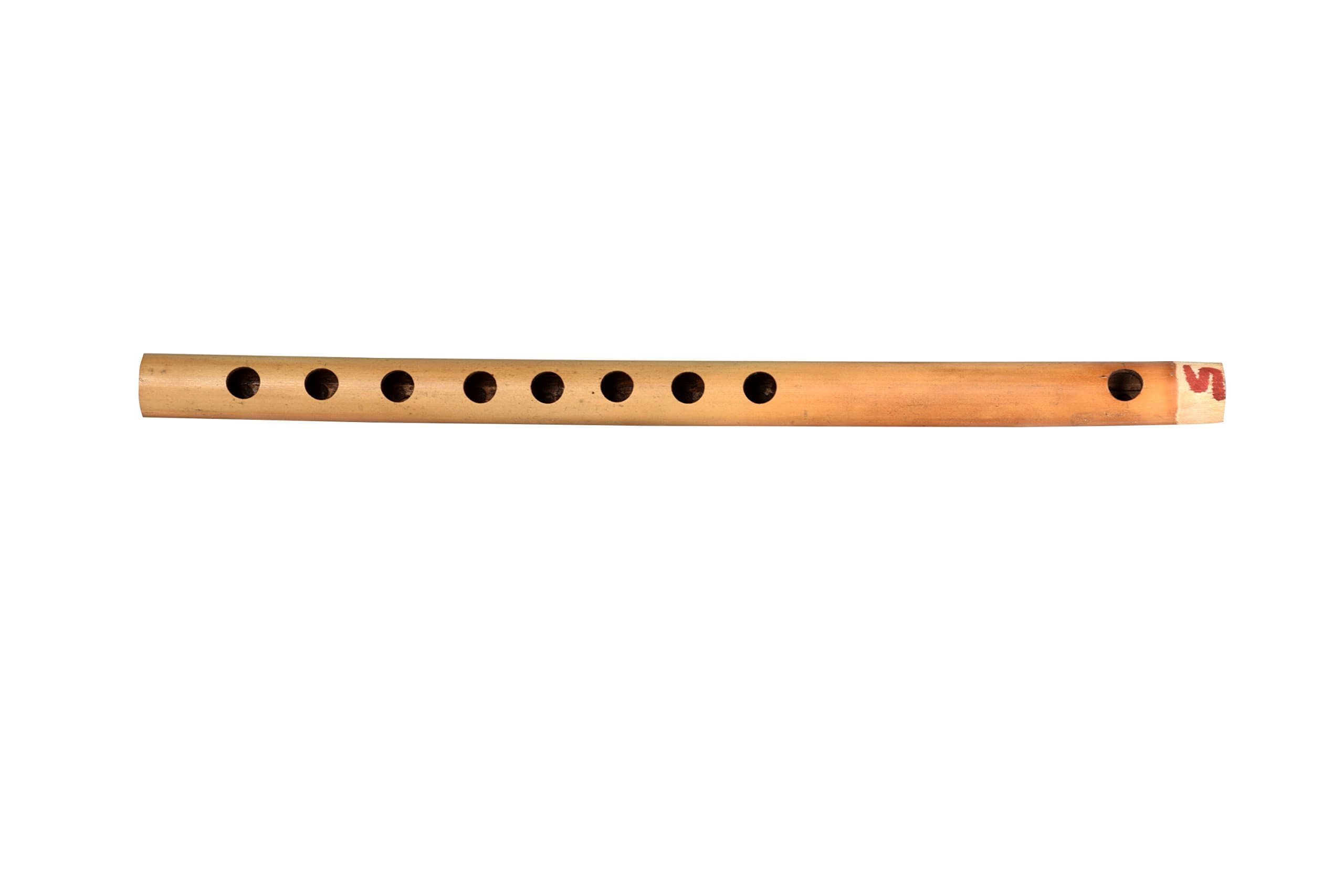 Carnatic Side Flute, 8 Holes (scale 5), Sandal with brown
