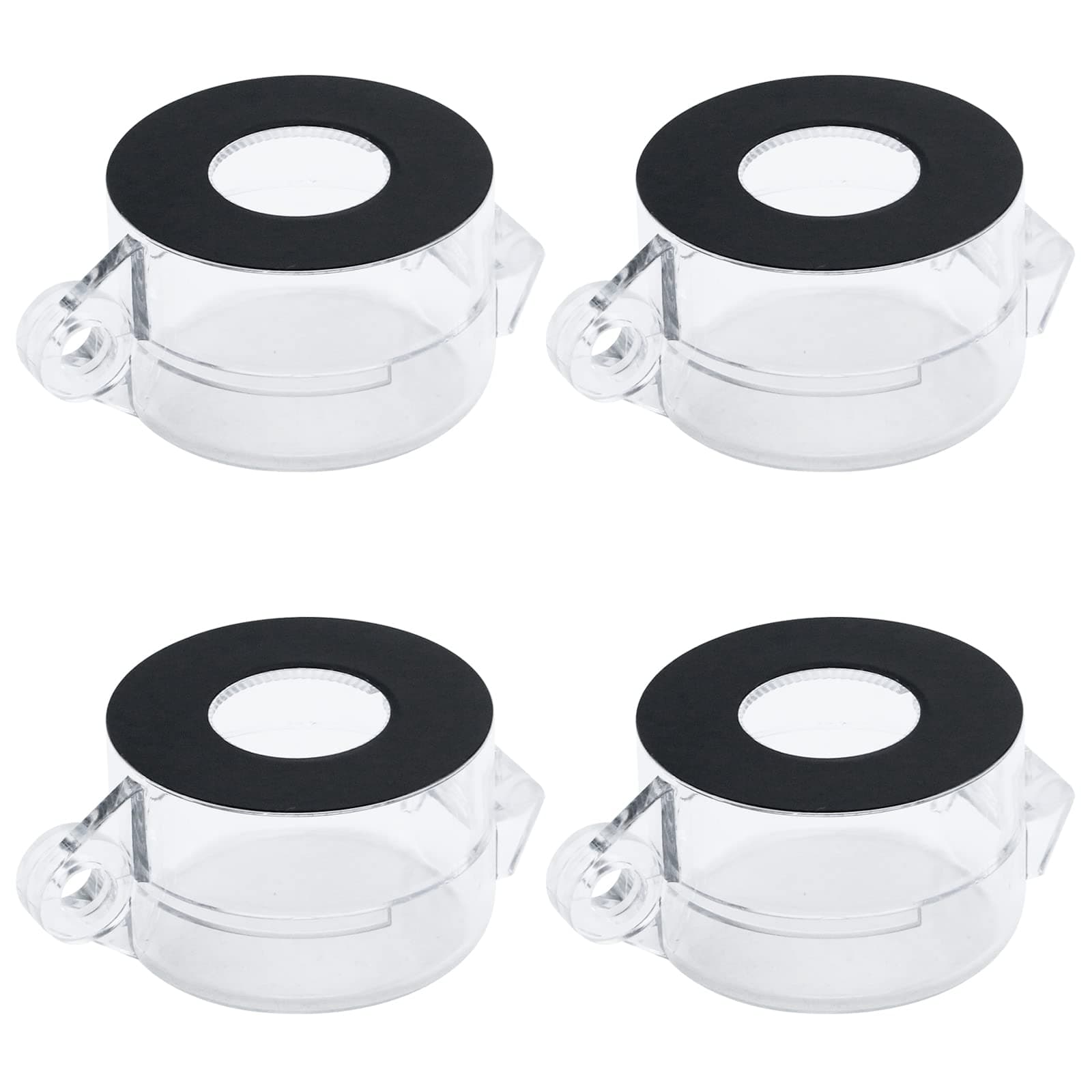 4-Pack Protective Cover Round Push Button Switch Protector Clear for 22mm Diameter Push Button Switch