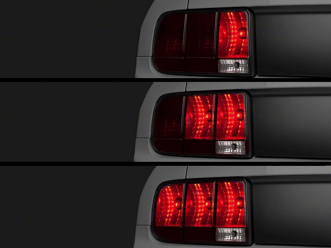 Raxiom Sequential Tail Light Kit; Plug-and-Play Compatible with 05-09 Mustang