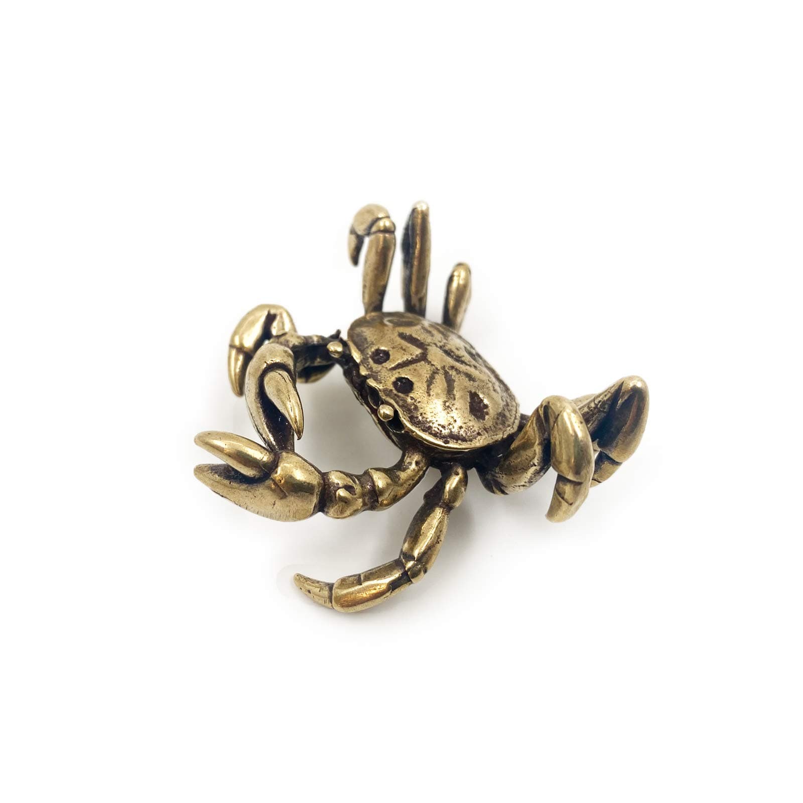 Brass Crab Figurine,Animals Brass Decor Ornaments Home Tea Table Feastival Decorations, Decorative Ornaments for Living Room, Bedroom