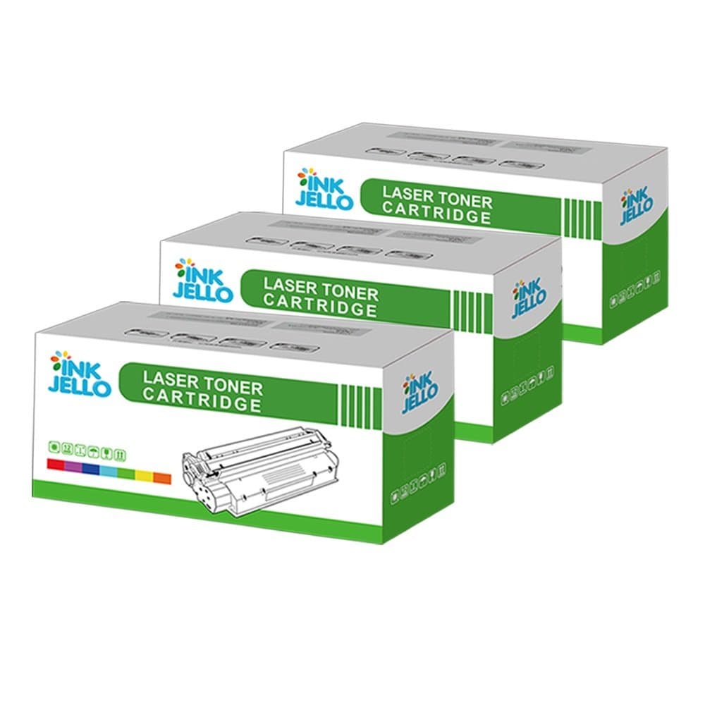 InkJello Compatible Toner Cartridge Replacement for OKI Okidata C110 C110n C130 C130N MC160N MC160 44250723/2/1 (Cyan/Magenta/Yellow, 3-Pack)