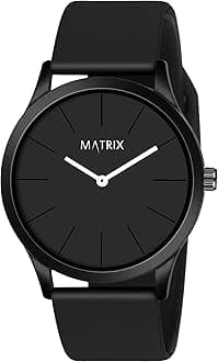 Matrix Minimalist Dial with Softest Silicone Strap Analog Wrist Watch for Men & Boys