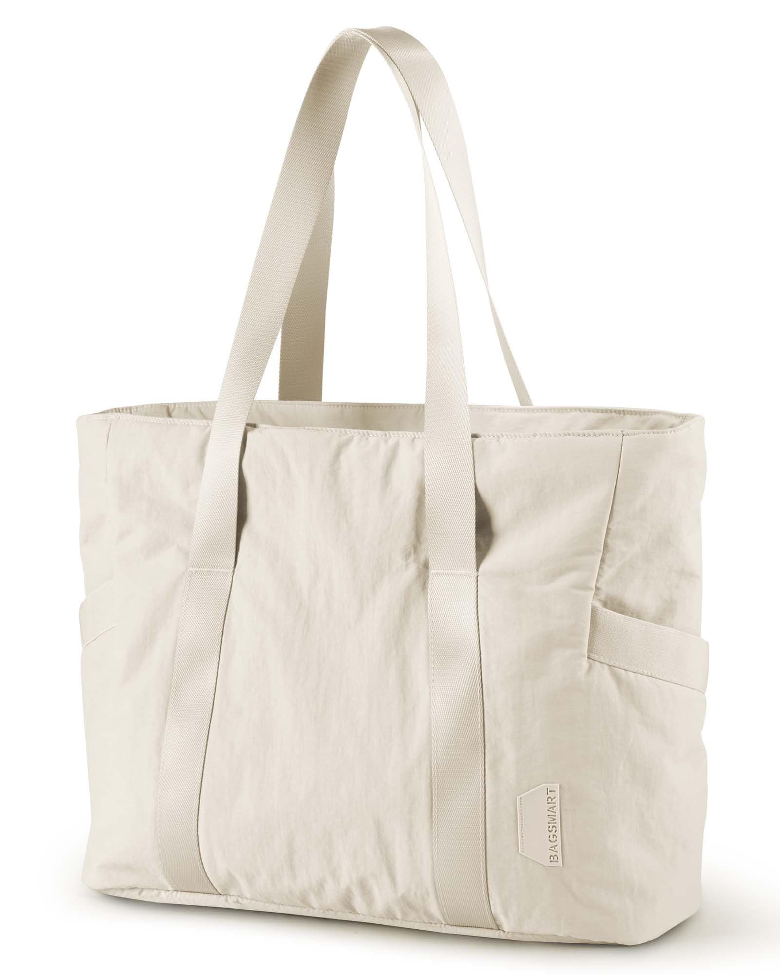 bagsmartLarge Women’s Bag with Top Handle and Buckle for Yoga Mat, Gym, Work, School