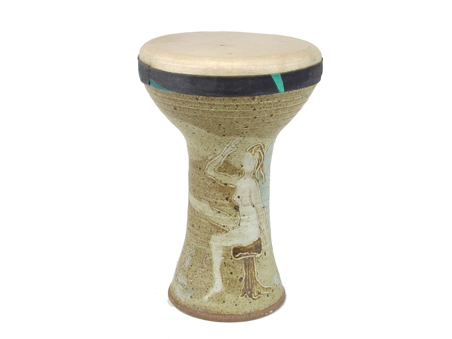 Fairy Stoneware Doumbek Natural Goat Skin