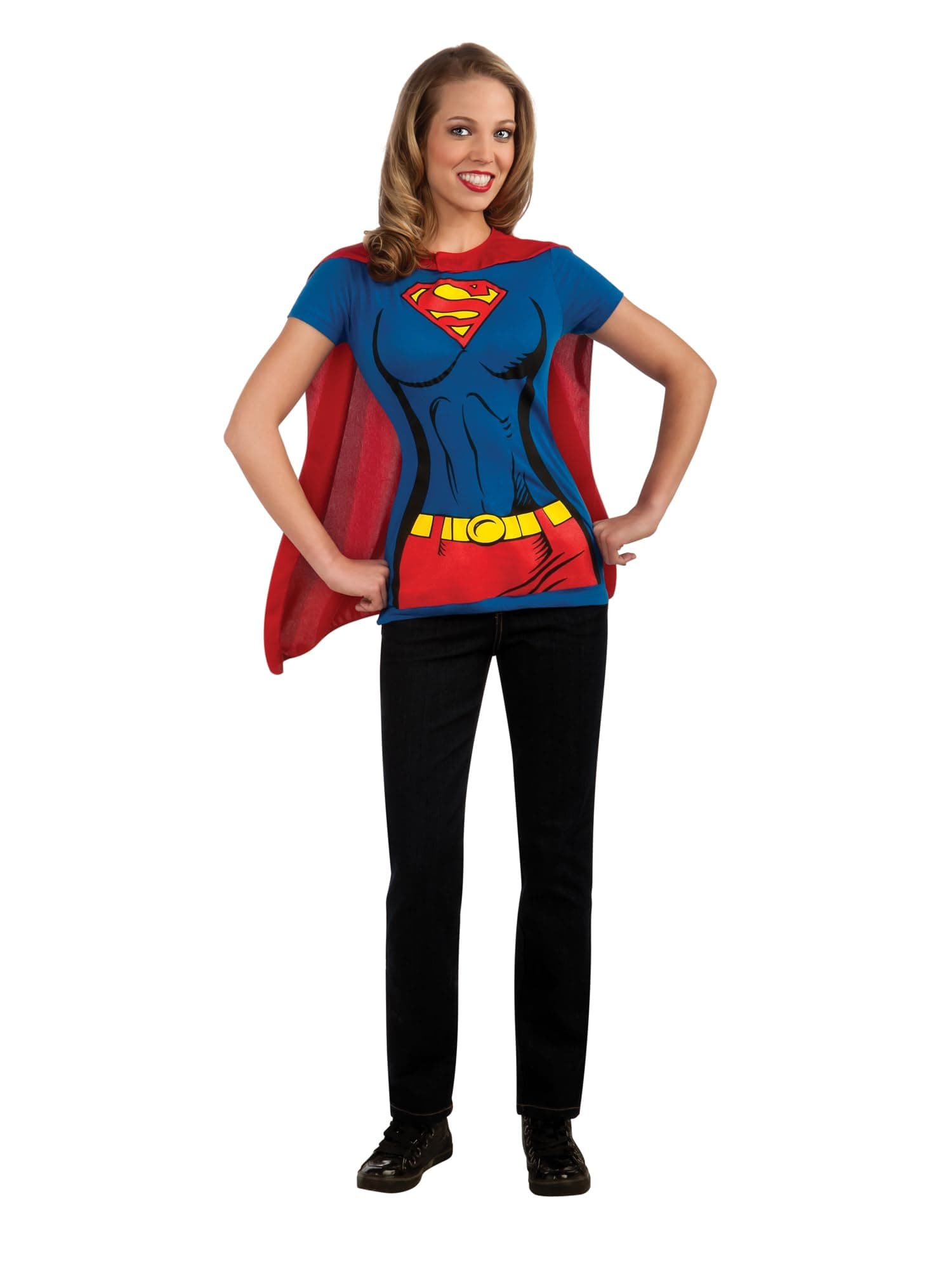 Rubie's DC Comics Super-Girl T-Shirt with Cape Costume