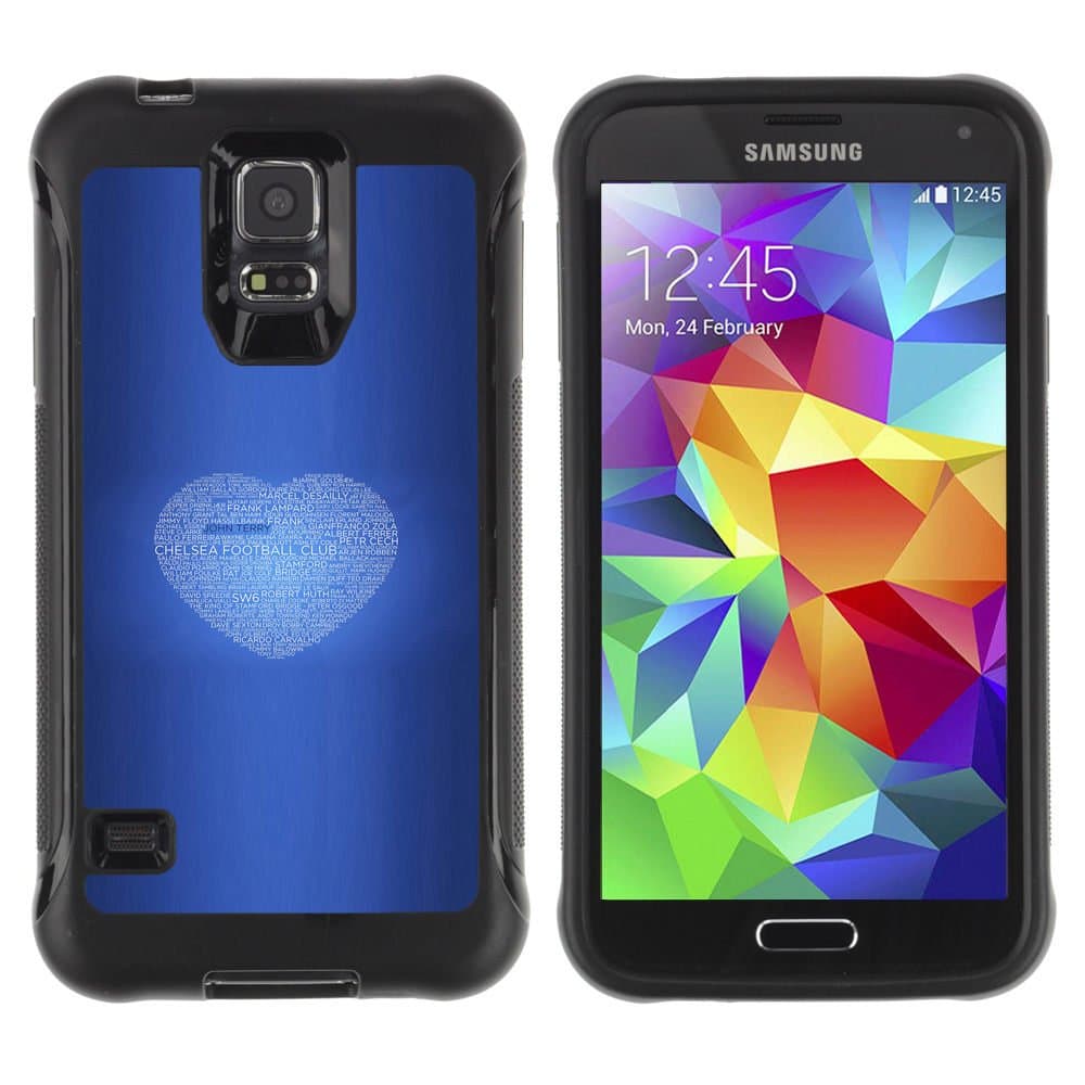 SHIMIN CAO@ Chelsea Football Love Soccer Rugged Hybrid Armor Slim Protection Case Cover Shell For S5 Case , G9006 Cover Case ,Leather for S5 ,S5 Cover Leather Case ,G9006 Leather Case