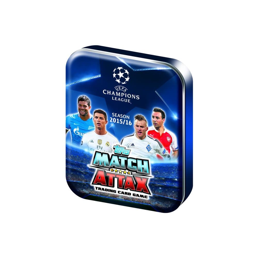 Match Attax UEFA Champions League 2015/2016 Topps Soccer Card Collectors Tin