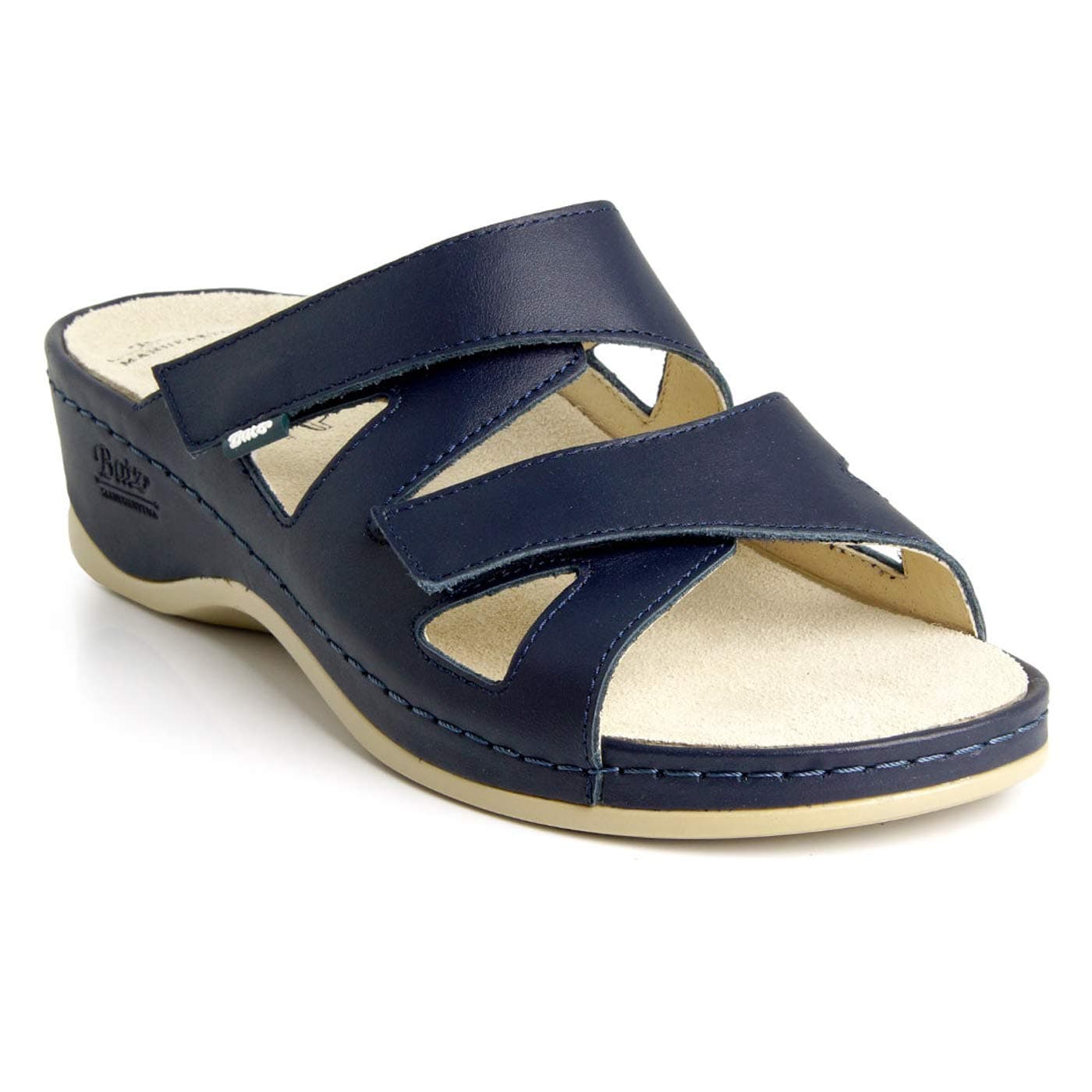 Evelin Handmade Leather Slip-on Womens Ladies Sandals Mule Clogs Slippers Shoes