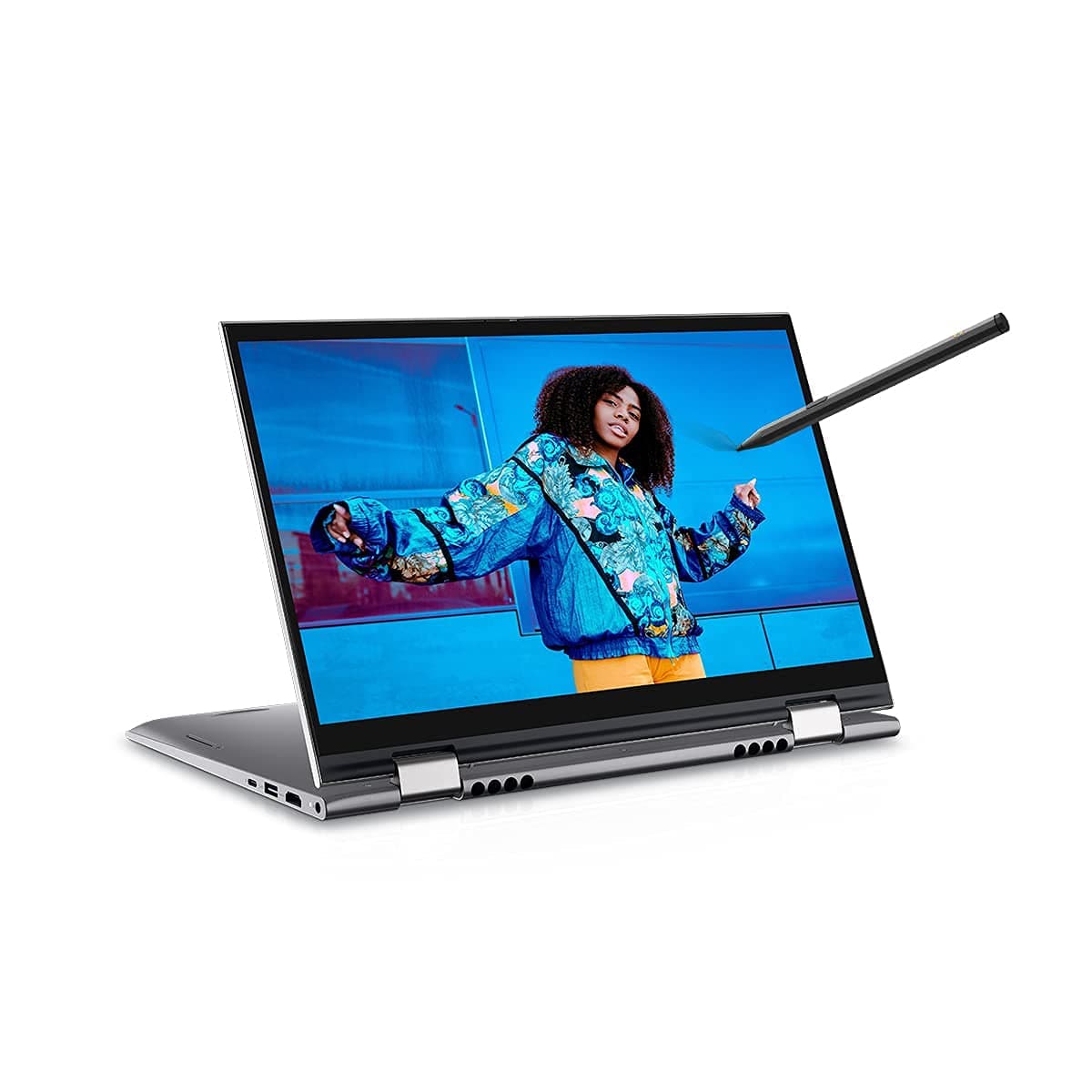Dell New Inspiron 5410 2In1 Laptop Intel I5-1155G7, 8Gb, 512Gb Ssd, Windows 11 + Ms Office'21, 14 Inches (35.56 Cms) Touch Fhd 60Hz, Silver Color, Fpr + Backlit Kb & Active Pen (D560627Win9S), 1.5Kgs