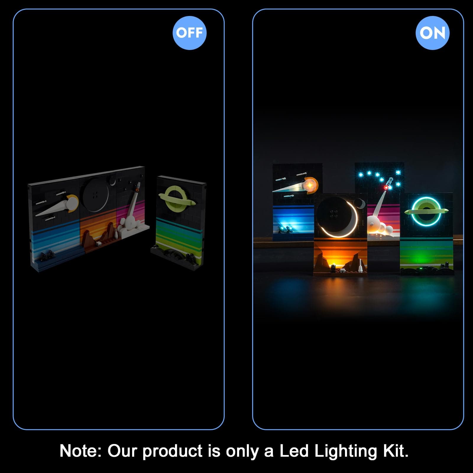 Kit for Lego Ideas Tales of the Space Age, Lighting Set for Lego 21340 Tales of the Space Age - Not Include Models, Just Light Set (Upgraded Version)