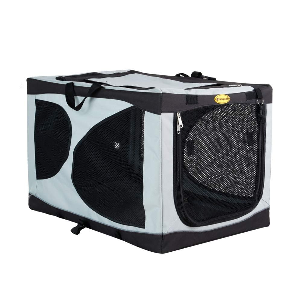 HiCaptain Portable Pet Crate for Indoor Outdoor Travel Deluxe Soft Oxford Kennel Fit for Small Medium Large Dog & Cat
