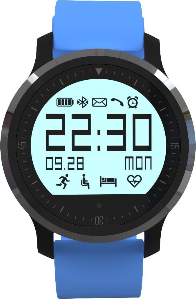 Invtepy IP67 Waterproof F68 Touch Screen Smart Watch Sports Watch Call Message Reminder Heart Rate Detection Pedometer Sleep Monitoring Sedentary Remind Alarm Clock For Andirod iphone (blue)