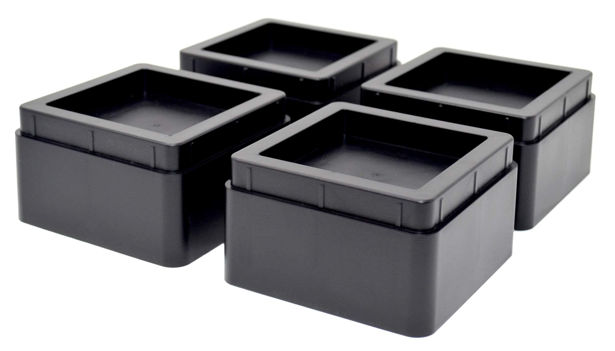 Design61Set of 8 furniture raisers, bed raisers, table raisers, elephant feet, bed risers, stackable, 57 mm or 107 mm