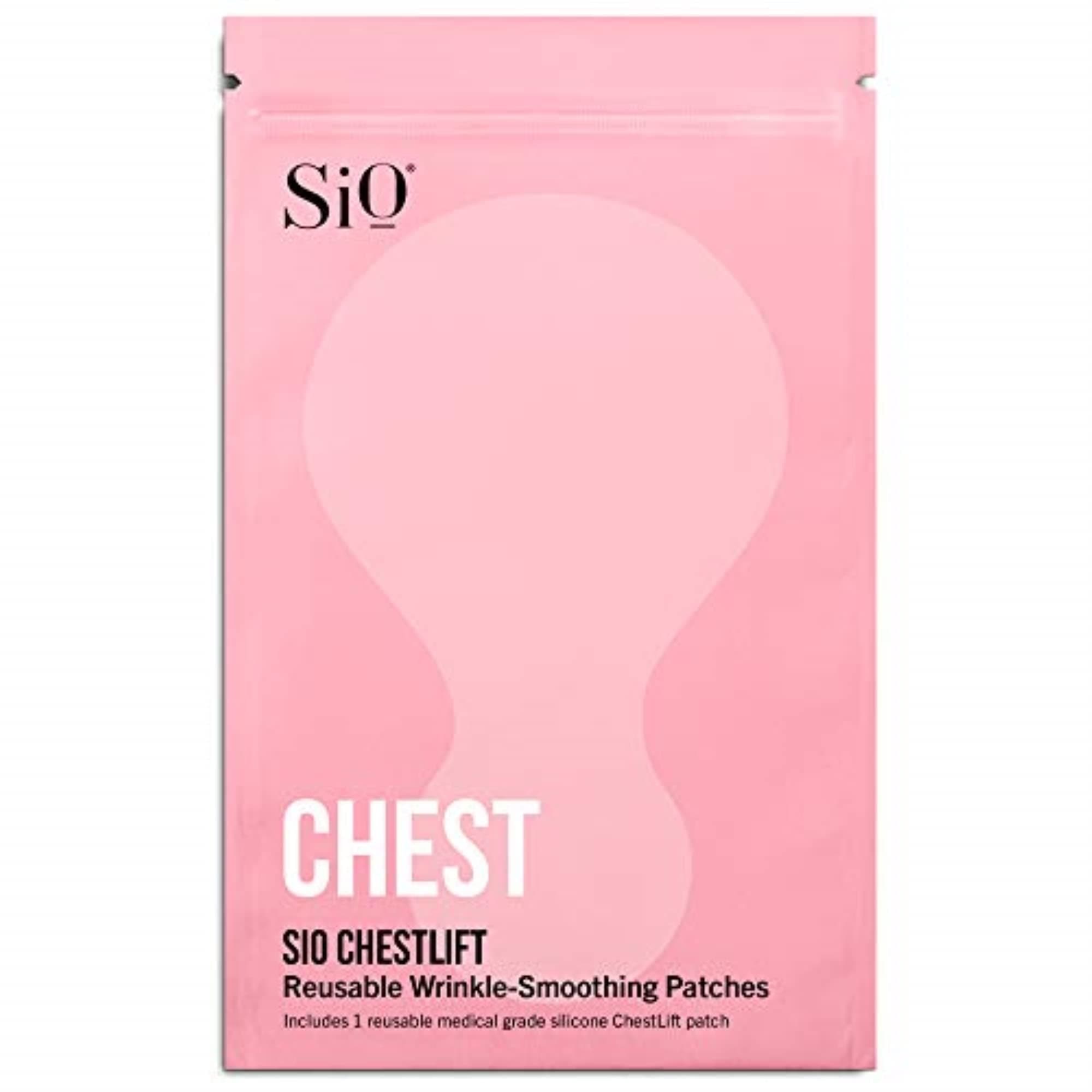 SiOBeauty ChestLift Silicone Chest Anti-Wrinkle Patches (2 Weeks Supply) - Reusable Overnight Smoothing Decollette Pad - Anti-Aging Patch For Neck & Cleavage Patch For Neck & Cleavage