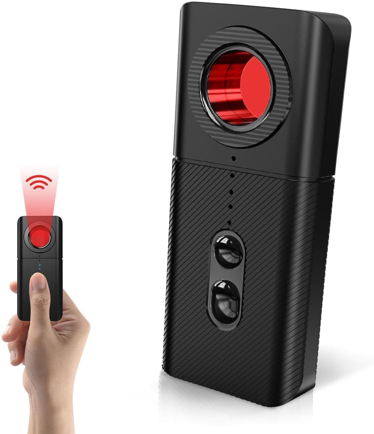 Hidden Camera Detectors, Anti Spy Detector Camera Detector, RF Signal Scanner Car Tracker Listening Devices Detector Portable Rechargeable for Home Office Travel