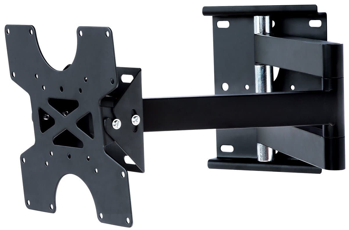 Ultimate Mounts TV Wall Bracket Mount for 16-40 Inch Flat and Curved TVs Extending Arm with Tilt and Swivel VESA 75x75mm up to 200x200mm Heavy Duty for LED LCD OLED Plasma Screens