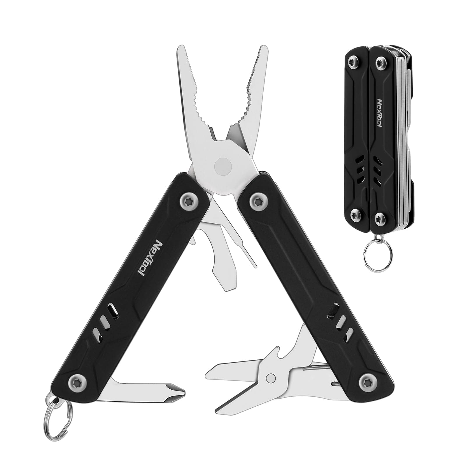 NexTool Keychain Multitool, 9 in 1 Mini Multitool with Needle Nose Pliers, Scissors, SIM Extractor and Screwdrivers for Travel, EDC, TSA Approved Multitool, Bladeless Small Multitool(Mini Sailor Lite)