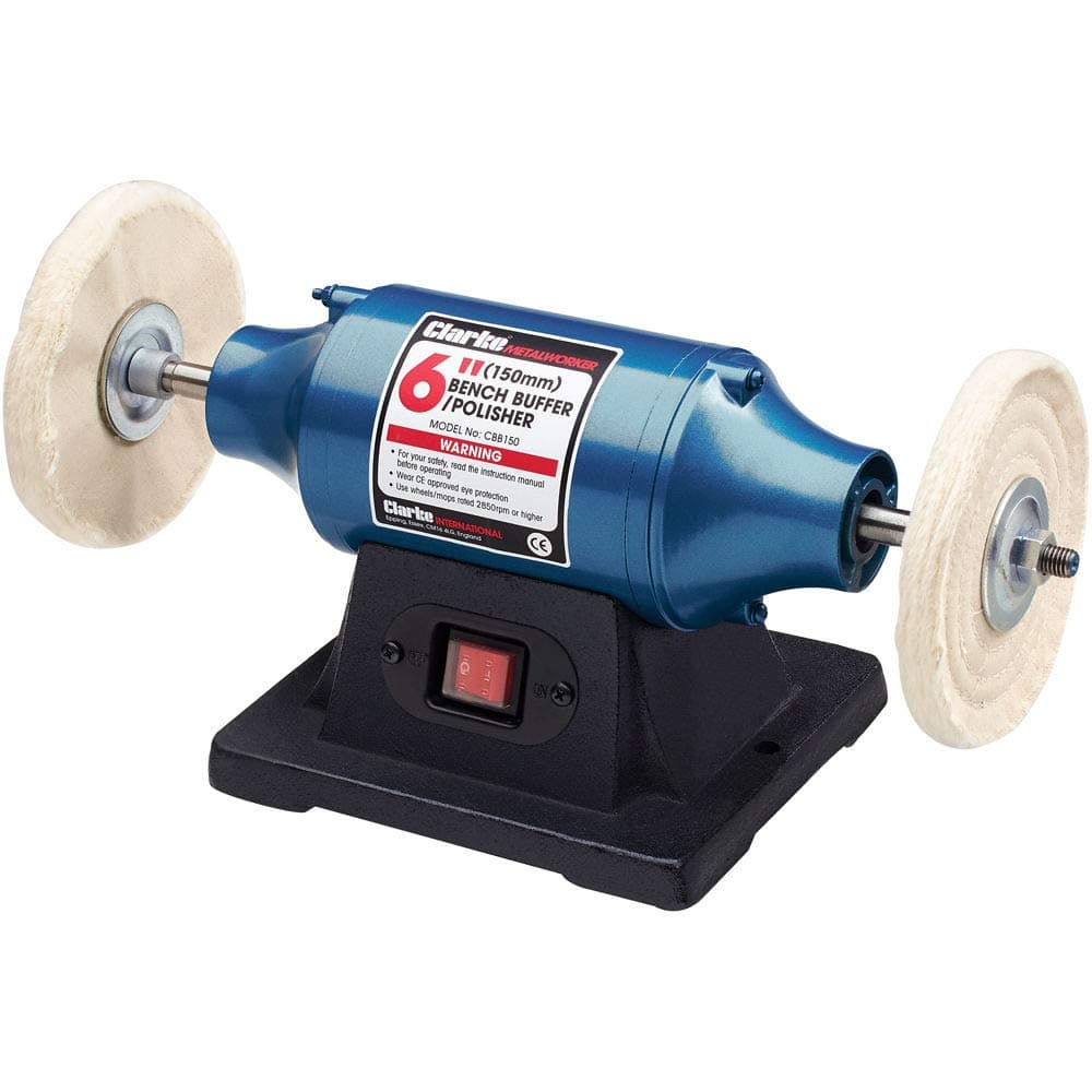 CLARKE TOOLING CBB150 250W 6'' Bench Buffer/Polisher (230V)