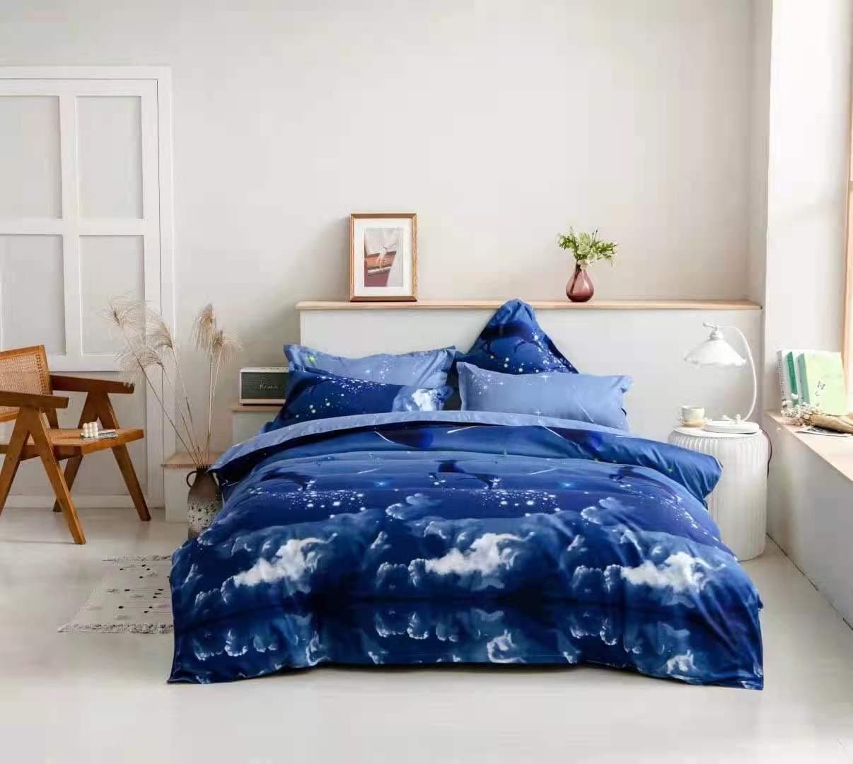 Golden Home Kingsize Bedsheet 6pcs One Set High Cotton Quality Bedding Set Duvet Cover (top-10)