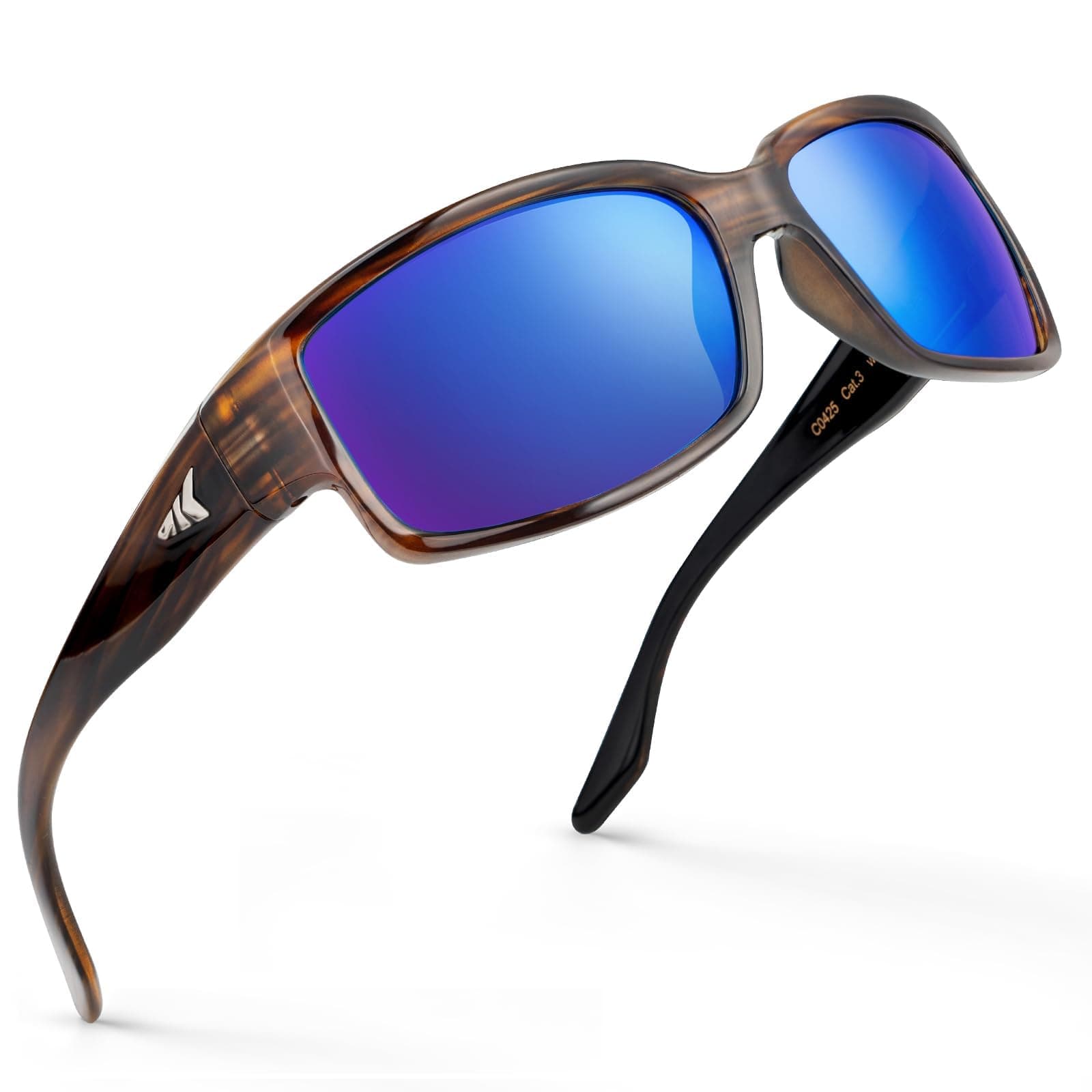 Skidaway Polarized Sport Sunglasses for Men and Women,Ideal for Driving Fishing Cycling and Running,UV Protection