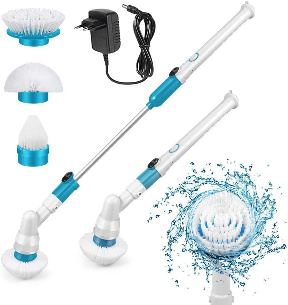 Electric Spin Scrubber Home Cleaning Tools 3 in 1 Electric Cleaning Brush 360 Degree Cordless Bathroom Scrubber for Bathroom Kitchen