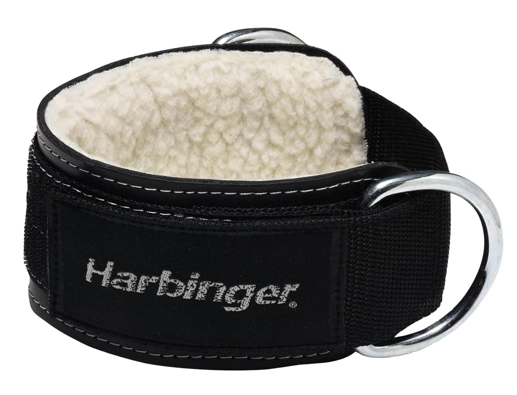 Harbinger Ankle Cuff: Premium Adjustable Support for Strength Training, Cable Machines, and Resistance Workouts – Enhance Comfort and Performance