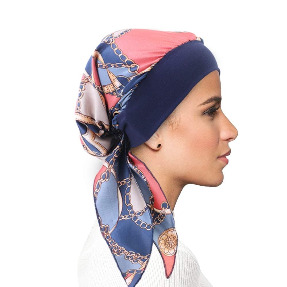 FADACHY Chemo Headwear for Women Head Scarfs Turbans UK Cancer Scarves Bandanas Hair Loss Beanie Hat Cancer Headwear Headwrap Scarfs Cap Silky Muslim
