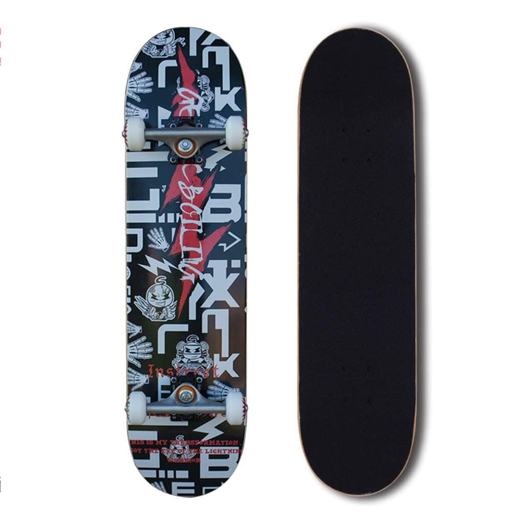 Outdoors Longboard 31 Inch Double Kick Skateboard Cruiser 8 layers maple Skateboards for Outdoor Recreation Extreme Sports for Pro Beginners