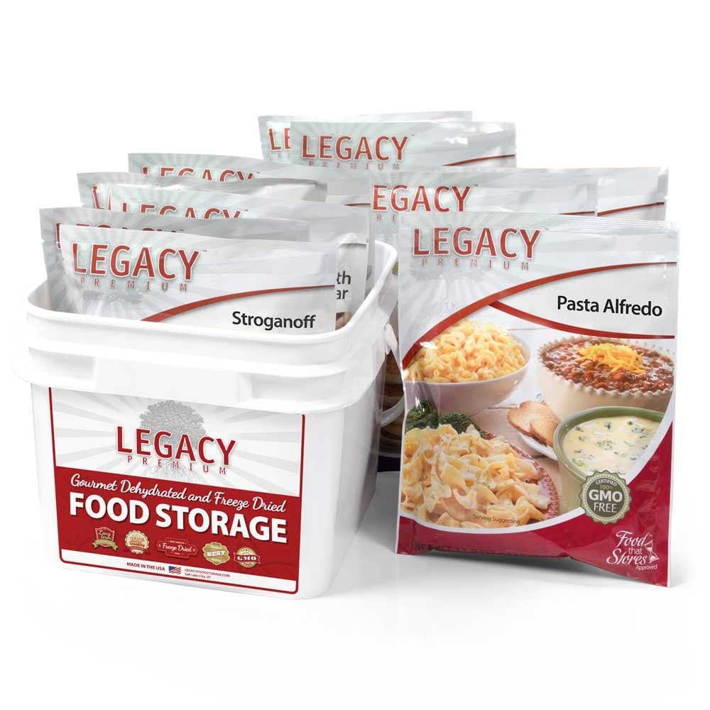Legacy Premium Food Storage 32 Serving Family 72 Hour Emergency Food Supply Kit - 8 Lbs - Disaster Relief - Survival Preparedness Supplies - Dehydrated / Freeze Dried Food Storage
