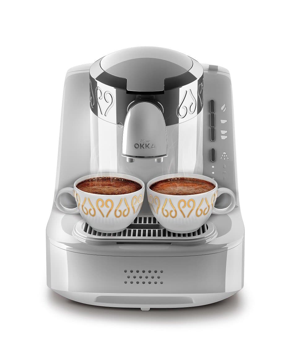 Arzum Okka OK001W Automatic 120V Turkish/Greek Coffee Machine White/Chrome (Silver)