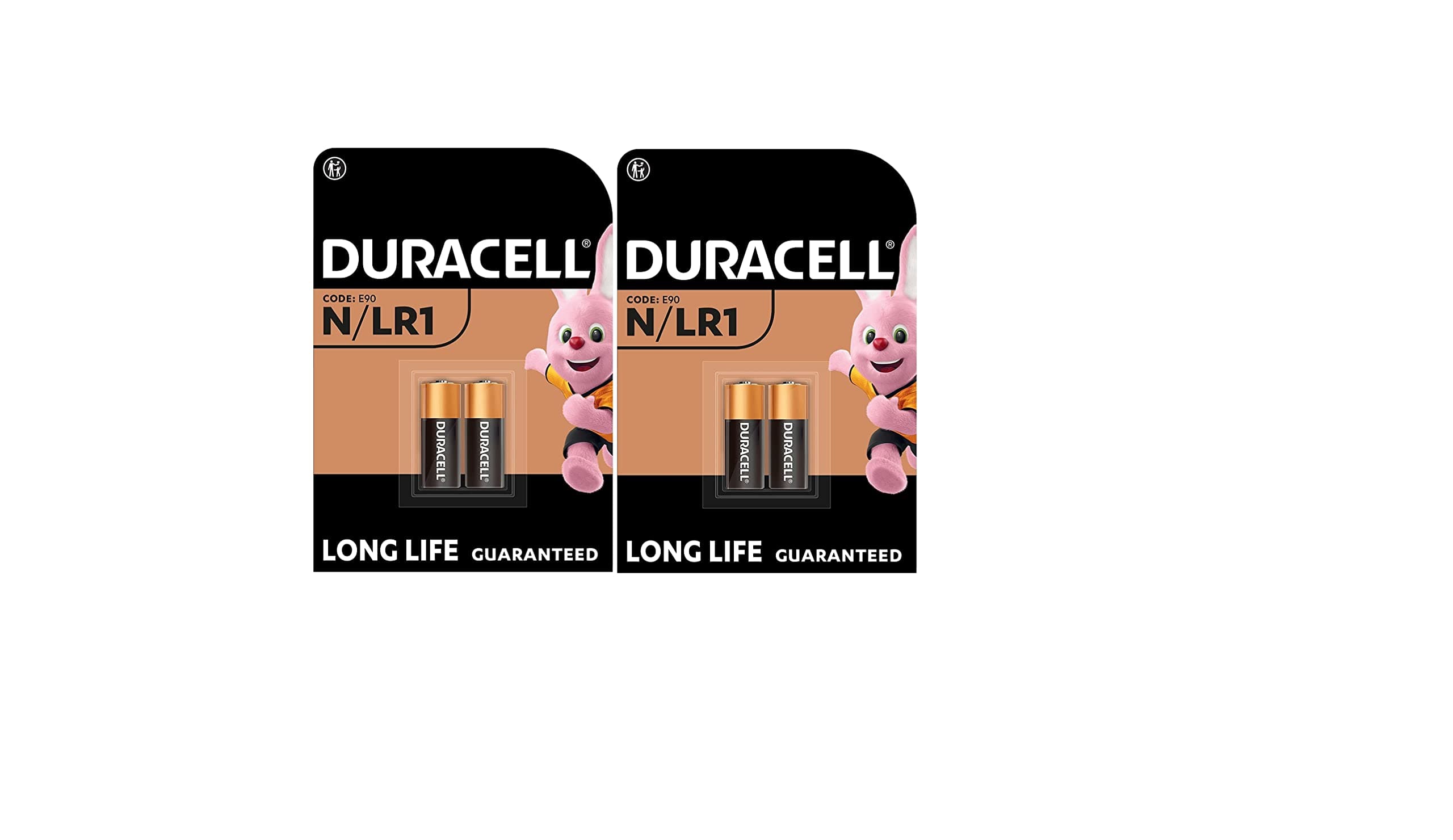4X Duracell N/LR1 E90 (2 Blister Packs of 2 Batteries) 4 Batteries