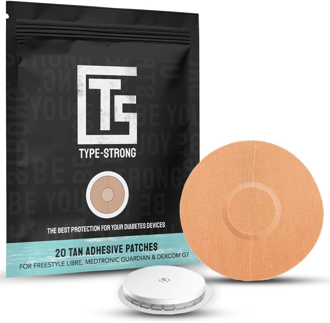 20 Pack Tan Freestyle Libre 3 Adhesive Patches. Waterproof Libre 3 Sensor Covers for Sensitive Skin. Sweat-Resistant for Dexcom G7, Freestyle Libre 2, 3 & Medtronic Guardian.10-14 Days