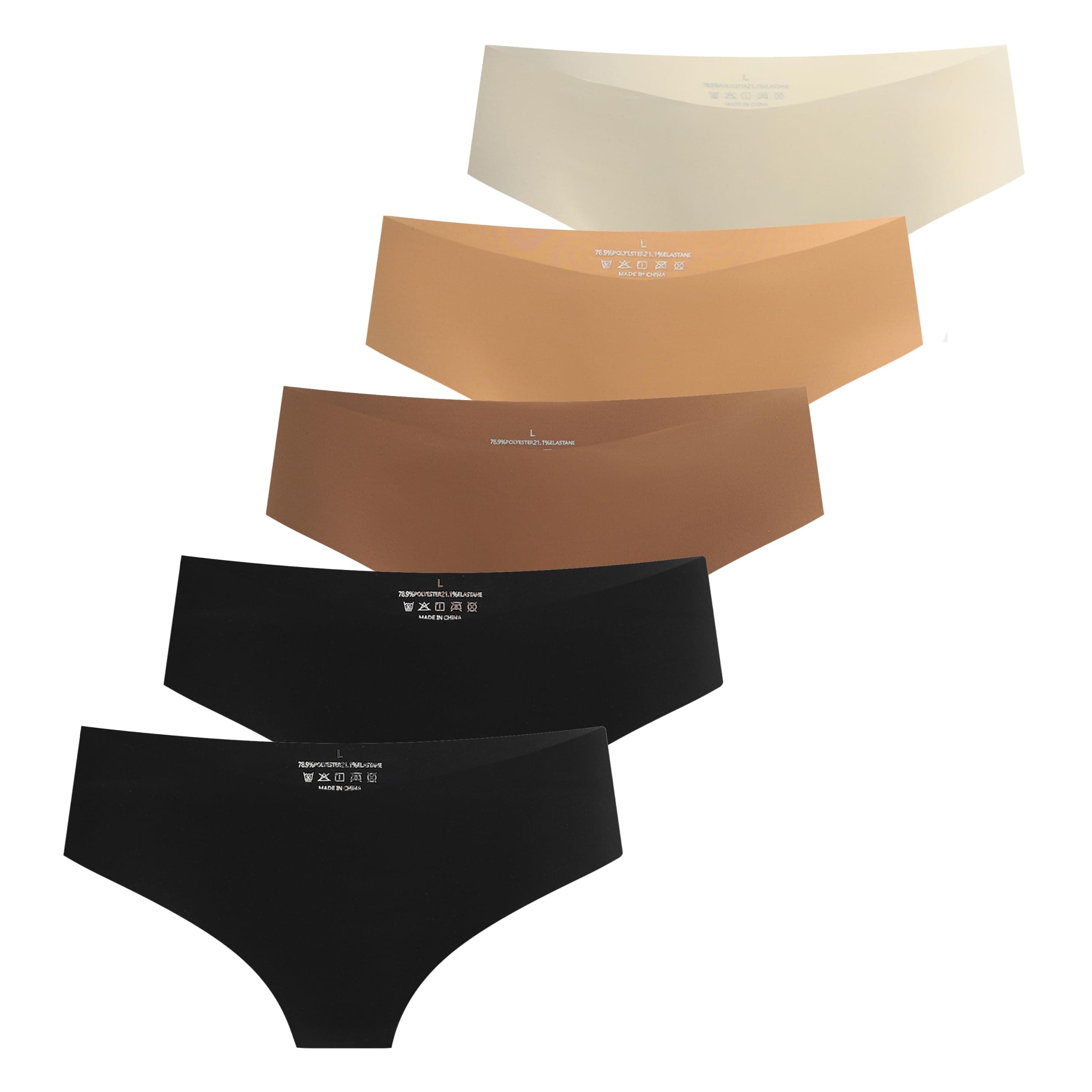 FempireWomens Lace Thongs - Cheeky Underwear Underwear Back Low Waist See-Through Panties Packs