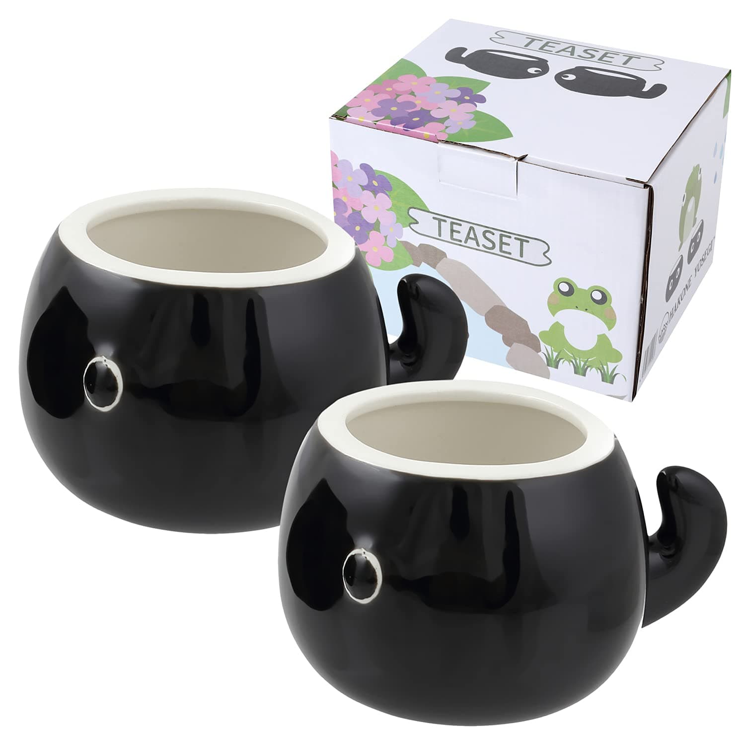Frog tea pot (tea cup 2 set)