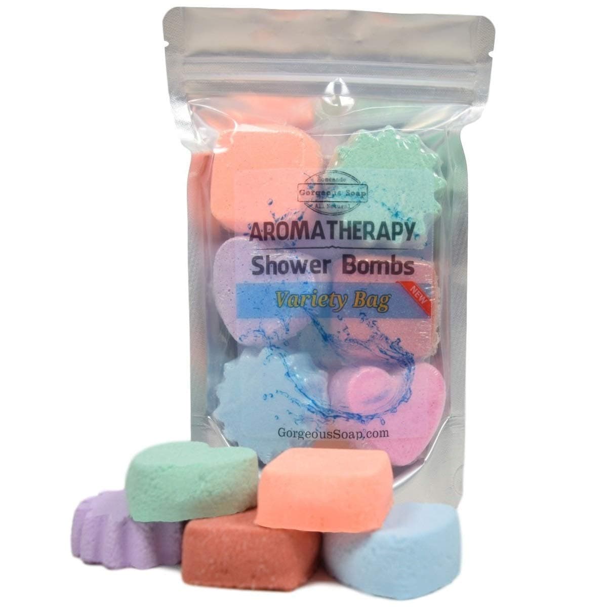 Aromatherapy Shower Bombs - Natural Handmade Shower Steamers, Shower Fizzies, Shower Tablets, Shower Melts, Shower Fizzy Spa Shower Soothers