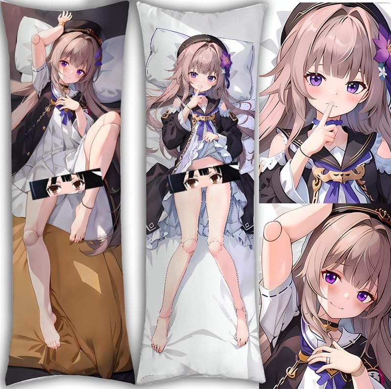 Herta Body Pillow Case anime body pillow Cover Dakimakura short plush body pillow anime Throw Pillow Cover Decorative Anime body pillow 59"x20"