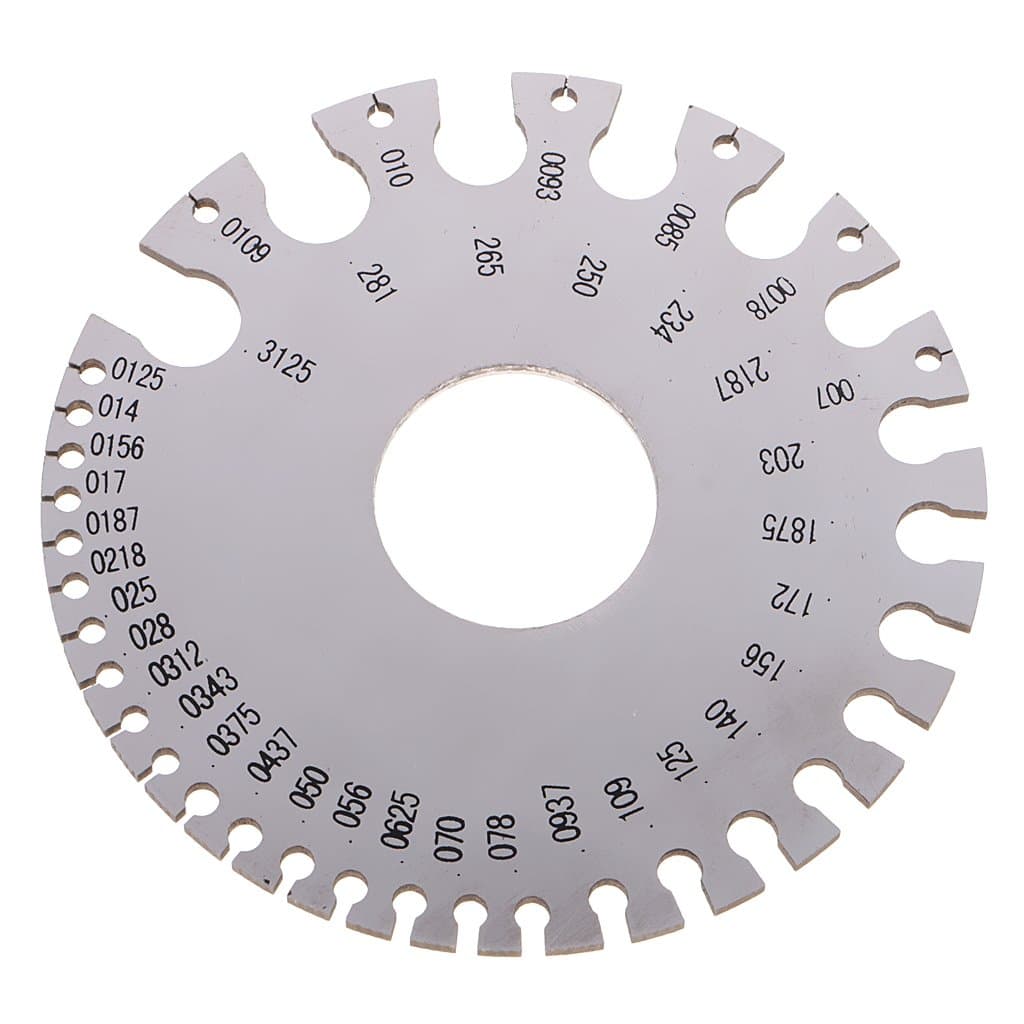 Segolike Round Shaped Wire Gauge Diameter Gage Metal Metric Inch Inspection Precision Measuring Hand Tools