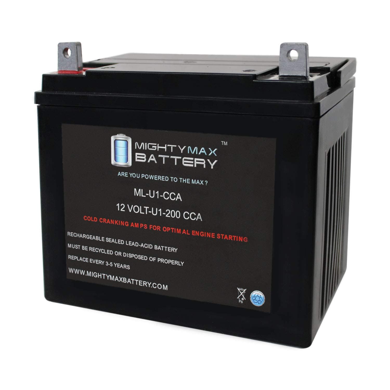 Mighty Max BatteryML-U1 12V 200CCA Battery for Poulan P01538 230CCA Lawn Tractor Mower