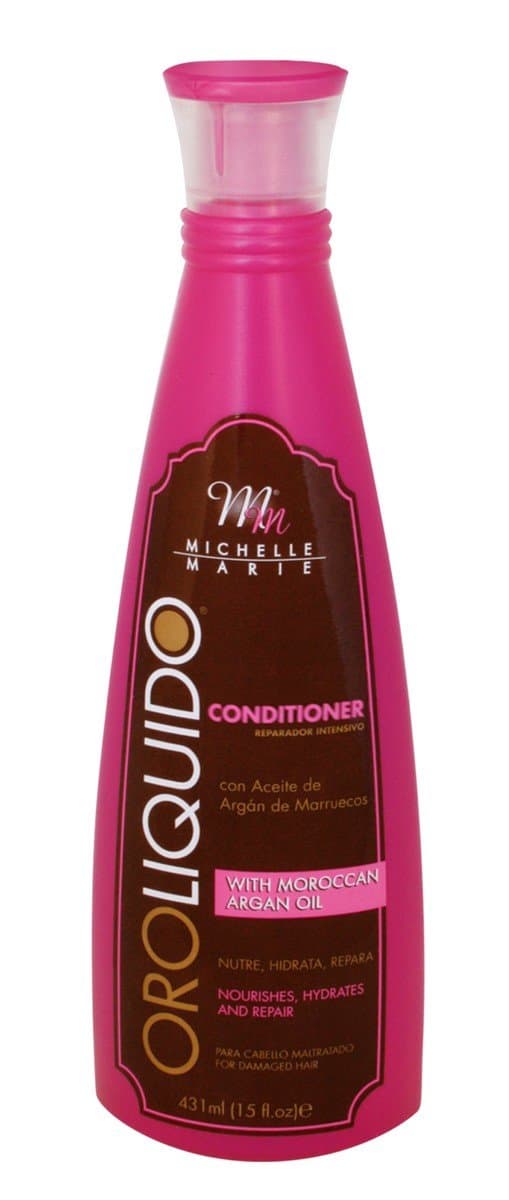 Michelle Marie Liquid Gold Moroccan Argan Oil Intensive Repair Conditioner 15 Oz.