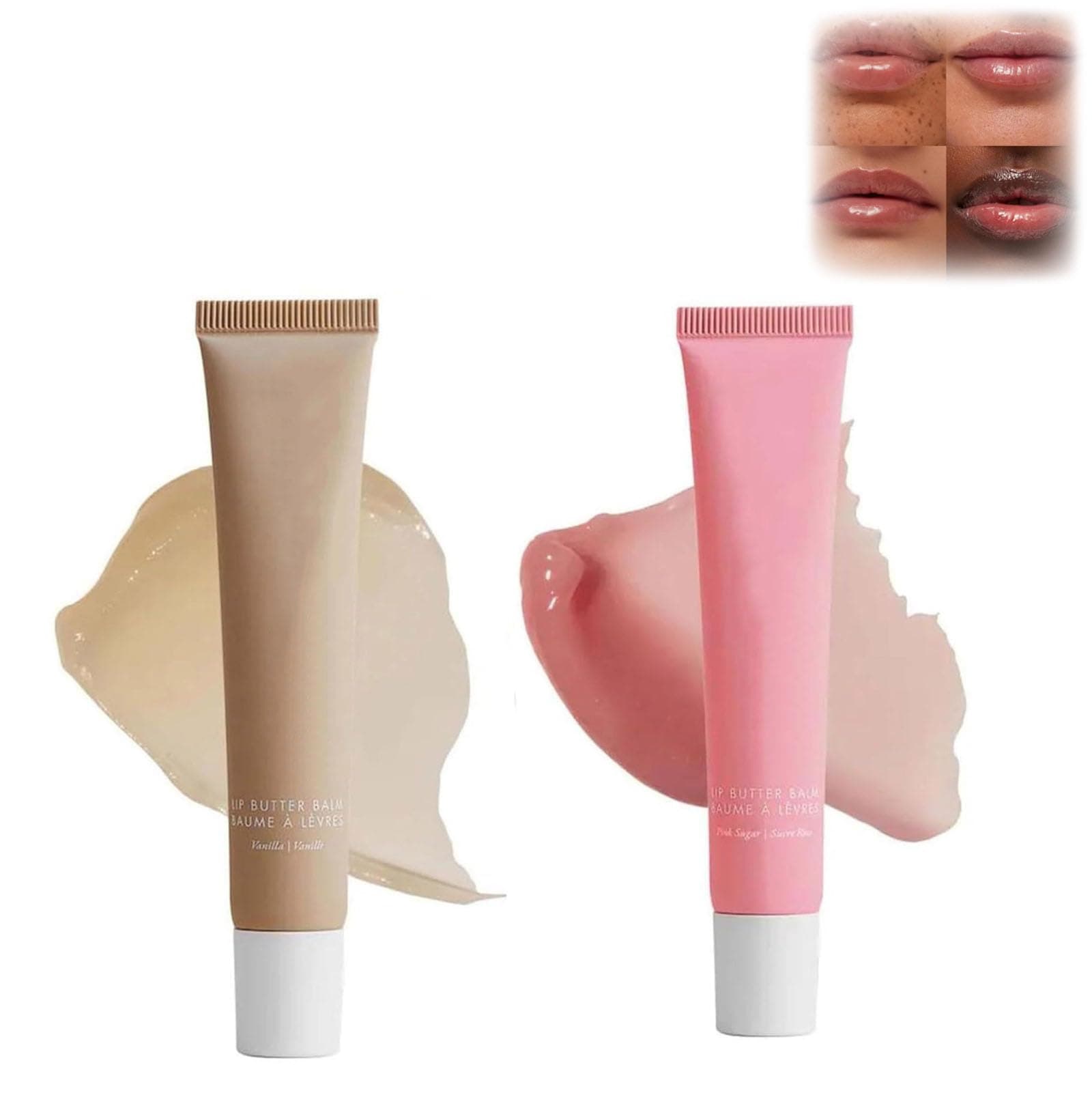 Summer Fridays Lip Butter Balm 15g, Summer Fridays Lip Butter Balm Vanilla, Summer Fridays Lip Butter Balm for Hydration & Shine (Pink_Khaki)