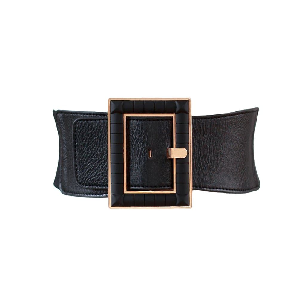 High Waist Elastic Wide Stretch Belt Cinch Dress Belt for Women (35" for 34"--43")