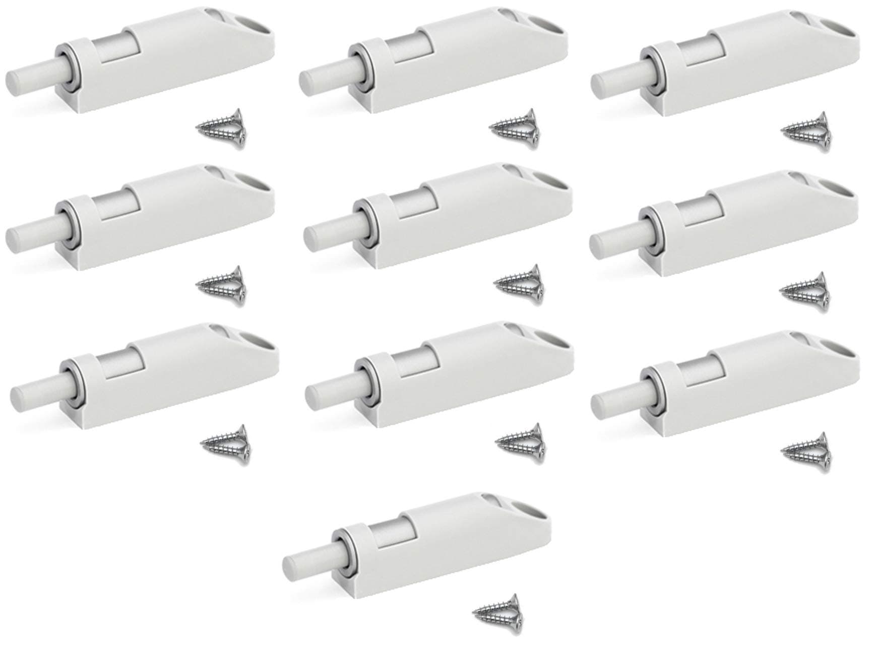 Airtic Soft Close Dampers (Pack of 10 including screws and holders). Kitchen Cabinet, Bathroom, Bedroom, Cupboards, Drawers and Doors